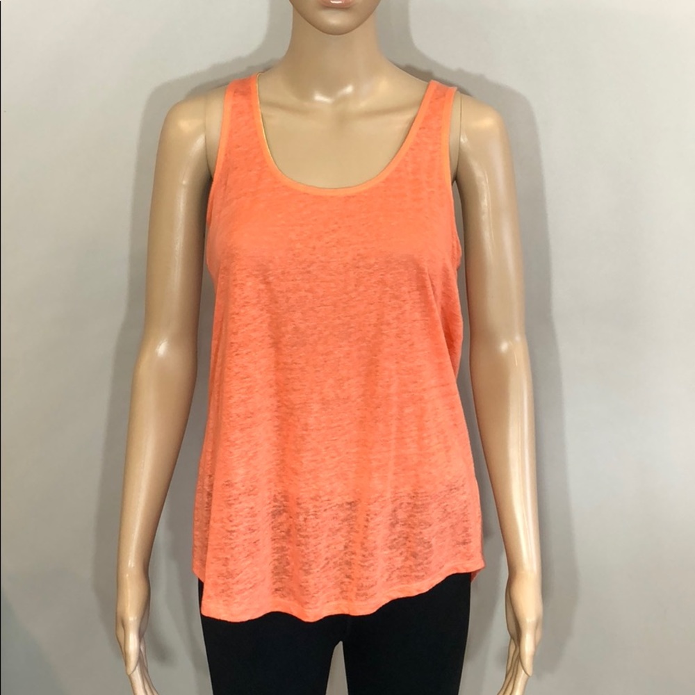 🎉 3 for $10 🎉Pastel coral/ orange linen tank